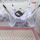2 PCS Small Pet Double Layer Warm Hammock Hanging Sleeping Bags 29x29cm(Love Purple)