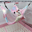 2 PCS Small Pet Double Layer Warm Hammock Hanging Sleeping Bags 34x34cm(Starfish Pink)