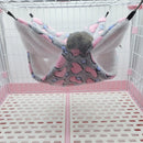 2 PCS Small Pet Double Layer Warm Hammock Hanging Sleeping Bags 34x34cm(Love Pink)