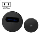 T10-1 1 For 1 Lighting Self-Power Generation Wireless Intelligent Doorbell(US Plug Black)