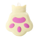 Silicone Microwave Oven Heating Water Injection Hand Bag, Color: Light Yellow