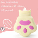 Silicone Microwave Oven Heating Water Injection Hand Bag, Color: Light Yellow