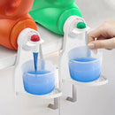 2 PCS Foldable Laundry Detergent Drip Catcher Tray Cup Holder Soap Dispenser Gadget(Black)