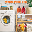 2 PCS Foldable Laundry Detergent Drip Catcher Tray Cup Holder Soap Dispenser Gadget(Black)