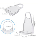 2 PCS Foldable Laundry Detergent Drip Catcher Tray Cup Holder Soap Dispenser Gadget(Black)