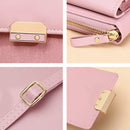 Women Shoulder Crossbody Bag Lock Small Square Bag Cell Phone Bag(Silver Gray)