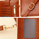 D012 Retro Shoulder Bag Simple Casual Vertical Mini Bag Cross-body Mobile Phone Bag(Brown)