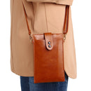 D012 Retro Shoulder Bag Simple Casual Vertical Mini Bag Cross-body Mobile Phone Bag(Pink)