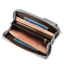 Shoulder Crossbody Small Bag Ladies Cell Phone Bag Wallet(Blue)