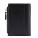 BEEDOVR 9902 Men Short Wallet Multi-card Zipper ID Bag(Brown)
