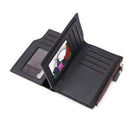 BEEDOVR 9902 Men Short Wallet Multi-card Zipper ID Bag(Brown)
