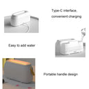 Simulation Flame Aromatherapy Humidifier Bedroom Ambient Light, Color: White