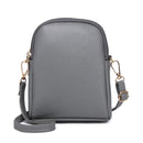 M01 Iitchi Pattern Shoulder Crossbody Bag Ladies Cell Phone Bag(Gray)