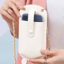 Portable Cell Phone Small Bag Mini Shoulder Crossbody Bag(Grey)