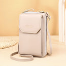 HX730 Women Wallet PU Leather Long Cell Phone Bag(Gray)