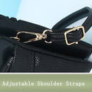 P05 Women Double Zipper Small Square Bag Multi-layer Shopping Mobile Phone Bag Coin Purse(Apricot)