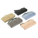 Women Purse Long Zipper Clutch Bag Large Capacity Cell Phone Bag(Gray)
