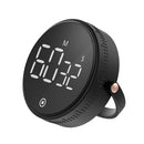F1 Large Screen LED Electronic Rotating Kitchen Timer(Black)