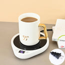 DS1290 Thermostatic Coaster Adjustable Thermos Cup Mat, Plug Type: US Plug (White)