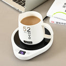 DS1290 Thermostatic Coaster Adjustable Thermos Cup Mat, Plug Type: US Plug (White)
