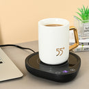 DS1290 Thermostatic Coaster Adjustable Thermos Cup Mat, Plug Type: UK Plug (Black)