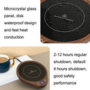 DS1290 Thermostatic Coaster Adjustable Thermos Cup Mat, Plug Type: UK Plug (Wood Grain)