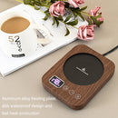 DS1209 Coffee Heating Mat Warm Coaster Office Insulation Pad, Plug Type: US Plug (Black)