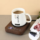 DS1209 Coffee Heating Mat Warm Coaster Office Insulation Pad, Plug Type: US Plug (Wood Grain)