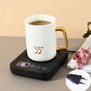 DS1209 Coffee Heating Mat Warm Coaster Office Insulation Pad, Plug Type: EU Plug (Black)