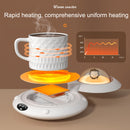 Cartoon Heated Cup Pad UFO Insulated And Constant Temperature Coaster with Night Light, US Plug(Pink)