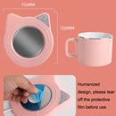 Automatic Heating Warm Coaster Hot Milk Coffee Cup Timed Thermos Cup Mat, US Plug(Green)