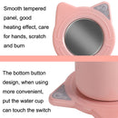 Automatic Heating Warm Coaster Hot Milk Coffee Cup Timed Thermos Cup Mat, US Plug(Green)