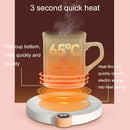 220V Home Thermostatic Coaster Timing Digital Display Warm Coaster, US Plug(Pink)