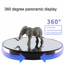 32cm Electric Turntable for Photography With Speed Direction Adjustment, Color: White Mirror