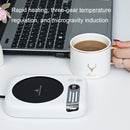 DS1208 Coffee Heating Pad Warm Coaster Thermostatic Mat, Plug Type: US Plug (Black)