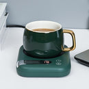 DS1208 Coffee Heating Pad Warm Coaster Thermostatic Mat, Plug Type: US Plug (Green)