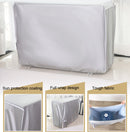Outdoor Air Conditioning Cover Waterproof Dust Cover Rainproof Cover,Size: M 86 x 30 x 56cm