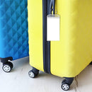6 PCS QD-2501 Stainless Steel Key Ring Transparent PVC Luggage Tag(18.5x9cm)