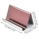 2 PCS ZT7414 304 Stainless Steel Mirror Desktop Name Card Storage Rack(Silver)