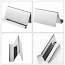 2 PCS ZT7414 304 Stainless Steel Mirror Desktop Name Card Storage Rack(Rose Gold)