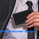 ZT-1563 RFID Anti-theft Aluminum Alloy Multi-compartment Business Card Case Card Holder(Silver)