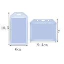 2 PCS Multifunctional Retractable Waterproof Card Case Keychain Ring Card Sleeve(Horizontal)