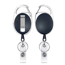 2 PCS Multifunctional Retractable Waterproof Card Case Keychain Ring Card Sleeve(Horizontal)
