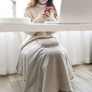 AI-540 72x115cm USB Body Warmer Blanket Office Heater Electric Heating Shawl(Pink Rabbit Stripes)