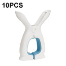 10 PCS TESBJ001 Drying Quilt Clamp Clothes Windproof Clamp, Size: Small White Blue
