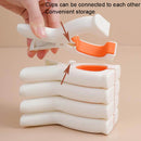 10 PCS TESBJ001 Drying Quilt Clamp Clothes Windproof Clamp, Size: Small White Blue