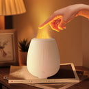 White Noise Simulation Flame Aromatherapy Machine Ultrasonic Humidifier(UK Plug)