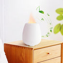 White Noise Simulation Flame Aromatherapy Machine Ultrasonic Humidifier(UK Plug)