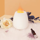 White Noise Simulation Flame Aromatherapy Machine Ultrasonic Humidifier(UK Plug)