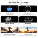 UM93Pro 1.28 Inch Heart Rate/Blood Oxygen Monitoring Bluetooth Calling Watch With NFC Function(Black Silicone)
